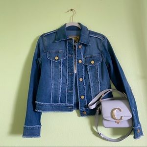 ✨ Michael Kors ✨ Denim Frayed Jacket